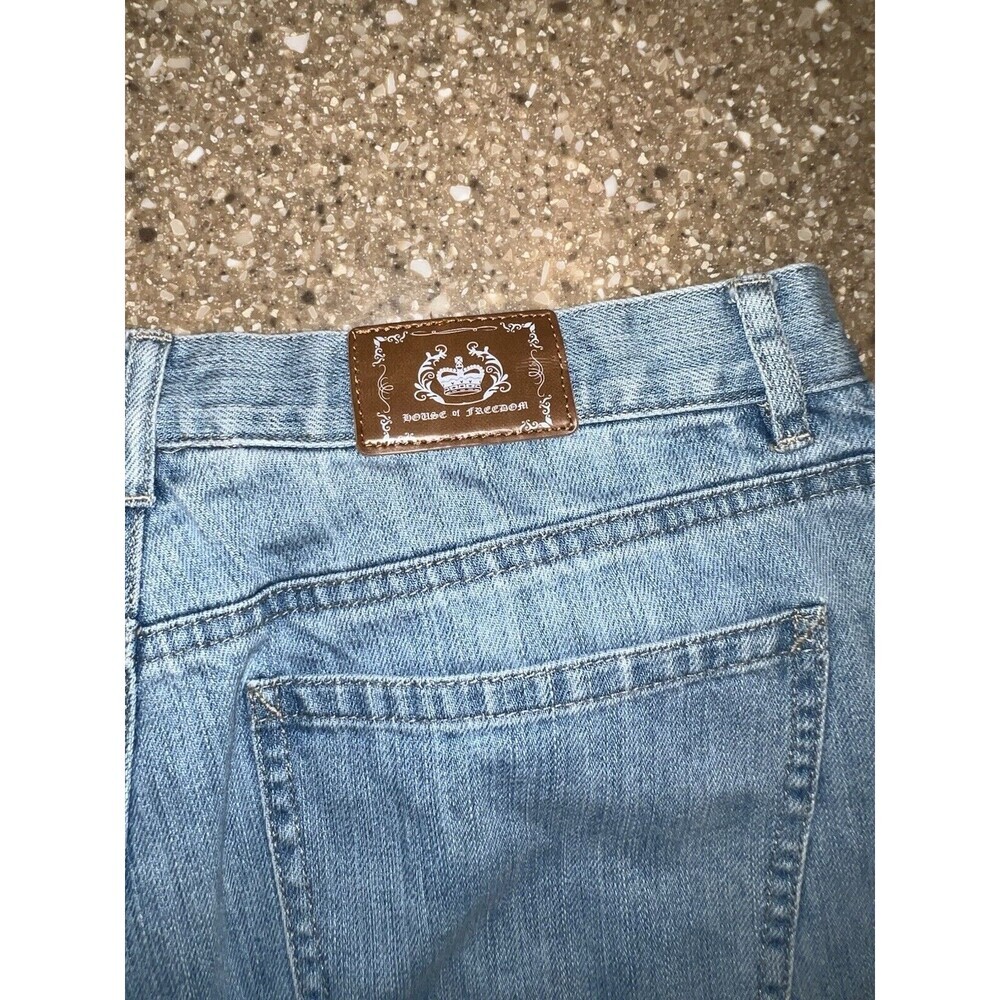 House Of Freedom Jeans Straight Leg Size 8 Light Wash - Picture 10 of 12